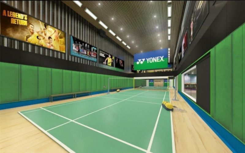 tapis de compétition de badminton