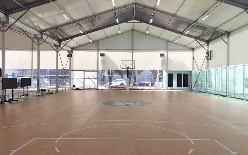 Parc de sol de basket-ball en PVC de 1 200 m² en mai 2024 pour Brunei